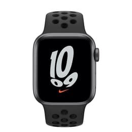 Apple Watch (Series SE) 2020 GPS 44 mm - Alumiini Tähtiharmaa - Nike Sport band Musta