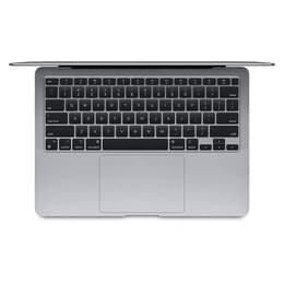 MacBook Air 13" (2020) - Applen M1 ‑siru jossa on 8-ytiminen prosessori ja 7-ytiminen näytönohjain - 16GB RAM - SSD 256GB - QWERTZ - Saksa