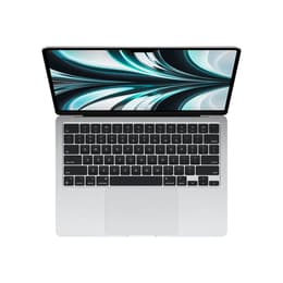 MacBook Air 13" (2022) - Applen M2 ‑siru jossa on 8-ytiminen prosessori ja 10-ytiminen näytönohjain - 8GB RAM - SSD 512GB - QWERTZ - Saksa