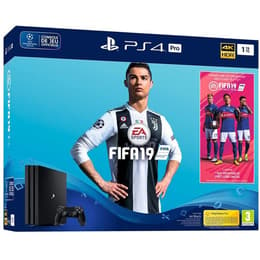 PlayStation 4 1000GB - Jet black + FIFA 19