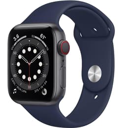 Apple Watch (Series 6) 2020 GPS + Cellular 40 mm - Alumiini Tähtiharmaa - Sport band Sininen