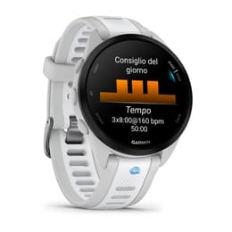 Garmin Forerunner 165 Music Bluetooth 43 mm - Harmaa/Valkoinen