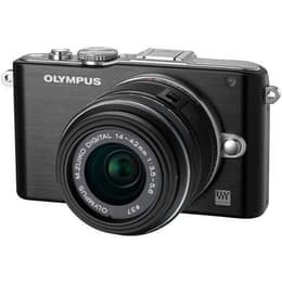 Hybridikamera - Olympus Pen Lite E-PL3 Musta + Objektiivin Olympus M.Zuiko Digital 14-42mm f/3.5-5.6