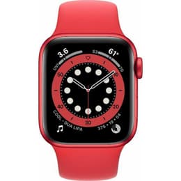 Apple Watch (Series 7) 2021 GPS + Cellular 41 mm - Alumiini Punainen - Sport loop Punainen