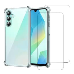 Kuori Galaxy A16/ Galaxy A16 5G ja 2 suojakalvo - TPU - Läpinäkyvä