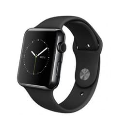 Apple Watch (Series 2) 2016 GPS 38 mm - Ruostumaton teräs Musta - Sport loop Musta