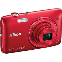 Kompaktikamera Coolpix S3500 - Musta + Nikon Nikkor 7x Wide Zoom ED VR 4,7-32,9mm f/3,4-6,4 f/3,4-6,4