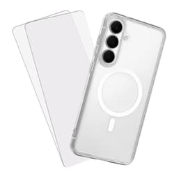 Kuori Galaxy S25 FE ja 2 suojakalvo - TPU - Läpinäkyvä