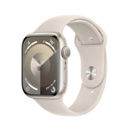 Apple Watch () 2023 GPS 45 mm - Alumiini Tähtivalkea - Sport band Tähti­valkea