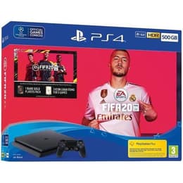 PlayStation 4 Slim 500GB - Musta + FIFA 20