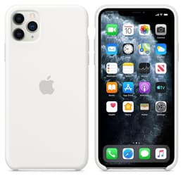 Apple Silikonikuori iPhone 11 Pro Max - Silikoni Valkoinen