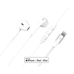 Ecouteurs Renforcés Lightning Télécommande/Micro Bouton Blanc + Garantie à vie Force Play Kuulokkeet Bluetooth Melunvähennin