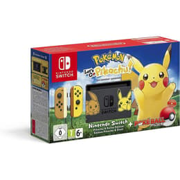 Switch 32GB - Keltainen - Rajoitettu erä Pikachu & Eevee + Pokémon Let´s Go Pikachu!