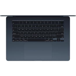 MacBook Air 15" (2025) - Applen M4 ‑siru jossa on 10-ytiminen prosessori ja 10-ytiminen näytönohjain - 16GB RAM - SSD 256GB - Tavallinen näyttö - QWERTY - Englanti