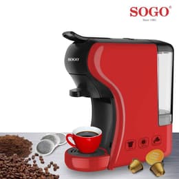 Espresso- kahvinkeitinyhdistelmäl Sogo CAF-SS-5675 de 1450 W L - Punainen