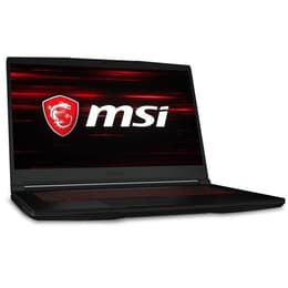 MSI GF63 10SCXR-081XFR Thin 15" Core i5 2.5 GHz - SSD 128 GB + HDD 1 TB - 8GB - NVIDIA GeForce GTX 1650 Max-Q AZERTY - Ranska