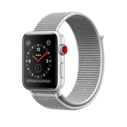 Apple Watch (Series 3) 42 mm - Alumiini Hopea - Sport loop Hopea