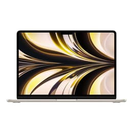MacBook Air 13" (2022) - Applen M2 ‑siru jossa on 8-ytiminen prosessori ja 10-ytiminen näytönohjain - 8GB RAM - SSD 256GB - Tavallinen näyttö - QWERTY - Englanti