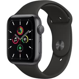 Apple Watch Series SE 1 (2020) GPS 44 mm - Alumiini Tähtiharmaa - Sport band Musta