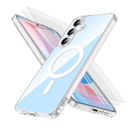 Kuori Galaxy S24 FE ja 2 suojakalvo - TPU - Läpinäkyvä