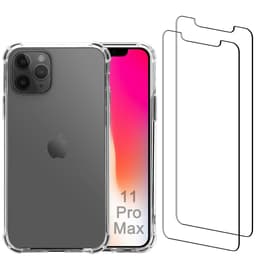Kuori iPhone 11 Pro Max ja 2 suojakalvo - Kierrätysmuovi - Läpinäkyvä