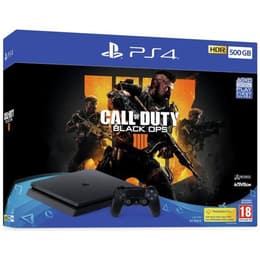 PlayStation 4 Slim 500GB - Musta + Call of Duty: Black Ops 4