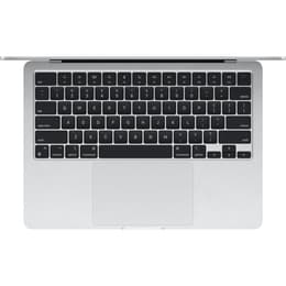 MacBook Air 13" (2024) - Applen M3 ‑siru jossa on 8-ytiminen prosessori ja 8-ytiminen näytönohjain - 8GB RAM - SSD 256GB - Tavallinen näyttö - QWERTY - Englanti