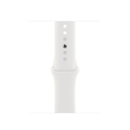 Apple Watch Series 8 (2022) GPS 41 mm - Alumiini Hopea - Sport band Valkoinen