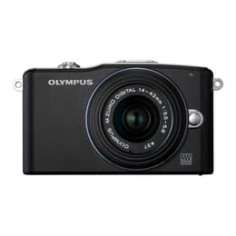 Hybridikamera - Olympus PEN E-PM1 Musta + Objektiivin Olympus M.Zuiko Digital 14-42 mm f/3.5-5.6 II R