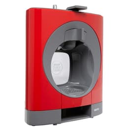 Kapseli ja espressokone Dolce gusto-yhteensopiva Krups OBLO YY2291FD 0,8000L - Punainen/Harmaa