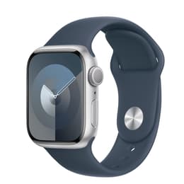Apple Watch () 2023 GPS 41 mm - Alumiini Hopea - Sport band Sininen
