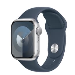Apple Watch Series 9 (2023) GPS 41 mm - Alumiini Hopea - Sport band Sininen