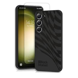 Back Market Kuori Galaxy S23 ja suojaava näyttö - Kierrätysmuovi - Musta