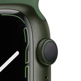 Apple Watch (Series 7) 2021 GPS 45 mm - Alumiini Vihreä - Sport band Vihreä