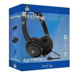 4Games PS4 Pro 4 40 Kuulokkeet melunvaimennus gaming kiinteä mikrofonilla - Musta
