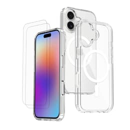 Kuori iPhone 17 ja 2 suojakalvo - TPU - Läpinäkyvä