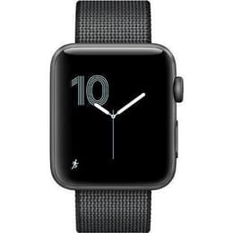 Apple Watch (Series 3) 2017 GPS 42 mm - Alumiini Harmaa - Punottu nailon Harmaa