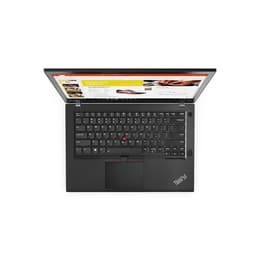 Lenovo ThinkPad T470 14" Core i7 2.7 GHz - SSD 256 GB - 8GB AZERTY - Ranska