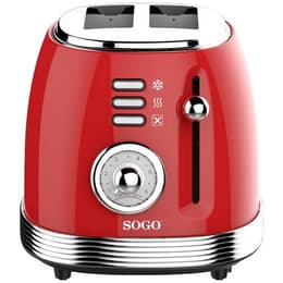 Leivänpaahdin Cecotec Toast&Taste 800 Vintage Red 2 paikkaa -