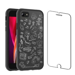 Back Market Kuori iPhone 7/8 ja suojaava näyttö - Kierrätysmuovi - Musta & Valkoinen
