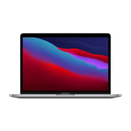 MacBook Pro Tarranjälkiä 13" (2020) - Applen M1 ‑siru jossa on 8-ytiminen prosessori ja 8-ytiminen näytönohjain - 16GB RAM - SSD 512GB - Tavallinen näyttö - QWERTY - Englanti