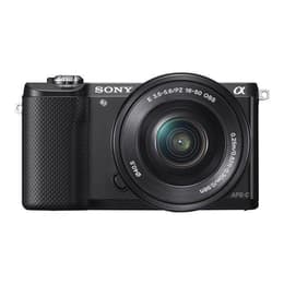 Alpha a5000 - Musta + Sony E PZ 16-50mm f/3.5-5.6 OSS + E 55-210mm f/4.5-6.3 OSS f/3.5-5.6 + f/4.5-6.3