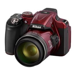 Puolijärjestelmäkamera P600 - Punainen + Nikkon Nikkor 60x Wide Optical Zoom 24–1440mm f/3.3–6.5 f/3.3–6.5