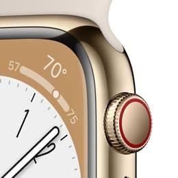 Apple Watch Series 8 (2022) GPS + Cellular 45 mm - Ruostumaton teräs Kulta