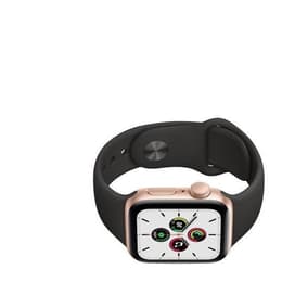 Apple Watch (Series 7) 2021 GPS 45 mm - Alumiini Kulta - Sport band Musta