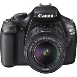 Yksisilmäinen Peiliheijastuskamera Canon EOS 1100D Musta + Objektiivi Canon EF-S 18-55 mm f/3.5-5.6 III