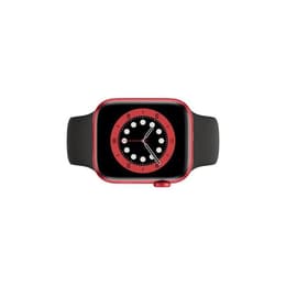 Apple Watch (Series 6) 2020 GPS 40 mm - Alumiini Punainen - Sport band Musta