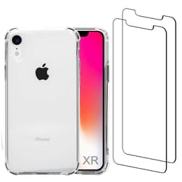 Kuori iPhone XR ja 2 suojakalvo - Kierrätysmuovi - Läpinäkyvä