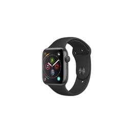Apple Watch (Series 4) 2018 GPS + Cellular 44 mm - Alumiini Tähtiharmaa - Sport band Musta