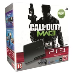 Konsoli Sony Playstation 3 Slim 120GB + Call of Duty MW3 -- Musta